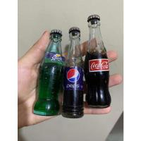 Usado, Yh 3 Antiguas Botellas Gaseosas Miniatura Vidrio Coca Pepsi segunda mano  Perú 
